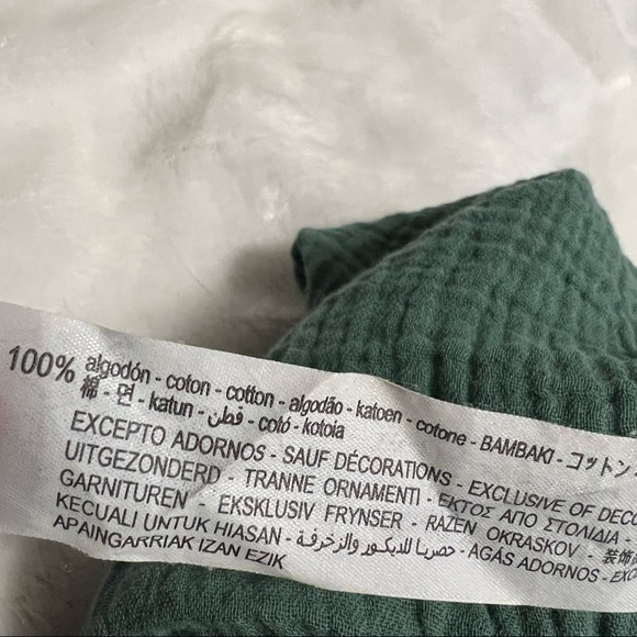 Zara Baby 3-4 Years Unisex Boys Girls Cotton Gauze Teal Green Romper 3T 4T - Picture 8 of 8